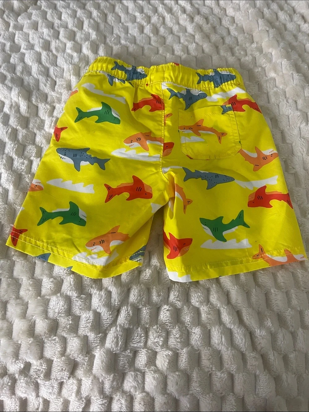 Old Navy Yellow Shark Print Swim Shorts